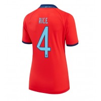 England Declan Rice #4 Replica Away Shirt Ladies World Cup 2022 Short Sleeve
